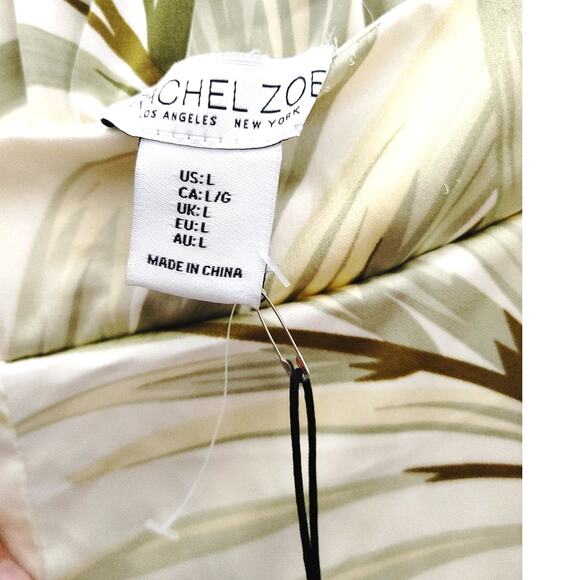 Rachel Zoe Pants Wide Leg Flowy Palm Large NWT - Picture 5 of 7